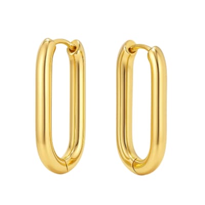 Innerlight® GeoBold Hoops - Oorbellen Dames - Geometrische Hoepel Oorbellen - Gouden Oorbellen - Vrouwen Sieraden - Oorringen - Oorhangers