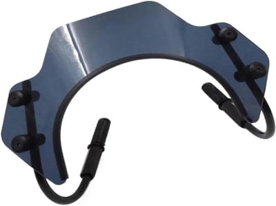 Motorfiets Windscherm - Flyscreen Scooter - Bescherming Tegen Wind - Hoge Slagvastheid Acryl - Niet Gespecificeerd - Transparant Zwart