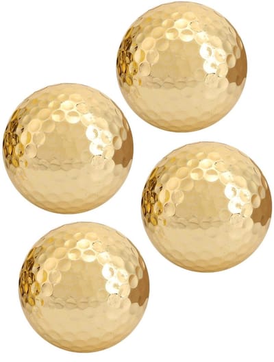 MTTproducts- Golfbal Goudkleurig - Dubbellaags - 392 Bijengaten - Lichtgewicht - Duurzaam - Hoge Zichtbaarheid - Golfballen