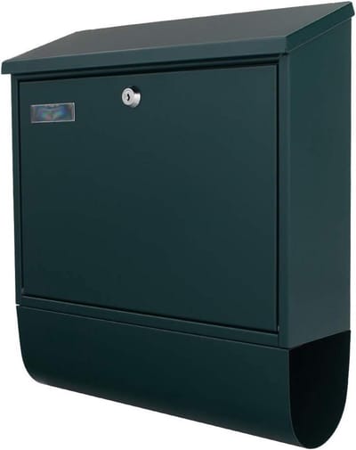 Brievenbus - Postbus met krantrol - Post ontvangen - Met naamplaathouder - 415x365x115 mm - Groen