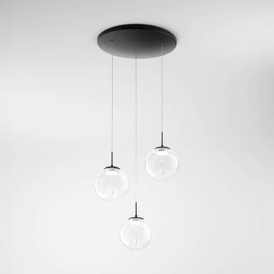 Fabas Luce LED hanglamp Ariel, 3-lamps, rond, stappendimmer, CCT