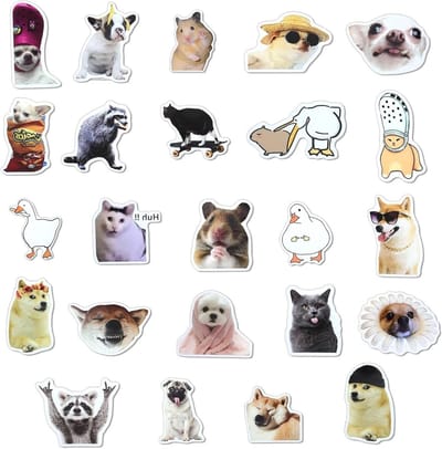 Set van 24 Koelkastmagneten met Dierenmotieven, Sterke Magnetische Kracht, Decoratieve Magneten voor Koelkast, Whiteboard en Kantoor