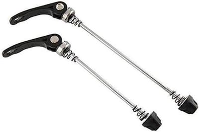 Fietswiel Assen - Snelspanners - Wiel Montage - Duurzame Constructie - 145mm & 185mm - Zwart