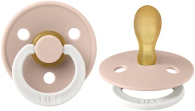 BIBS symmetrisch maat 1 - 0-6 maanden - Blush Glow fopspeen