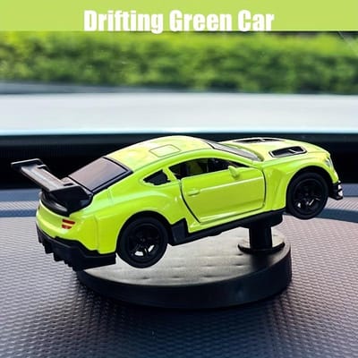 Dashboard Wobbelauto Decoratie Zwaaiende Sportwagen Ornament Cadeau voor Mannen Drift Green Race