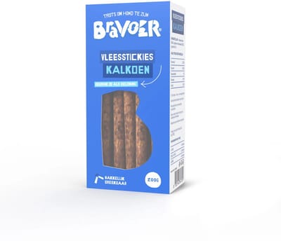 Bravoer Vleesstickies Kalkoen 200 gram