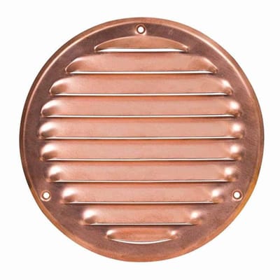 Metalen ventilatierooster rond Ø160 mm koper - MR160Cu