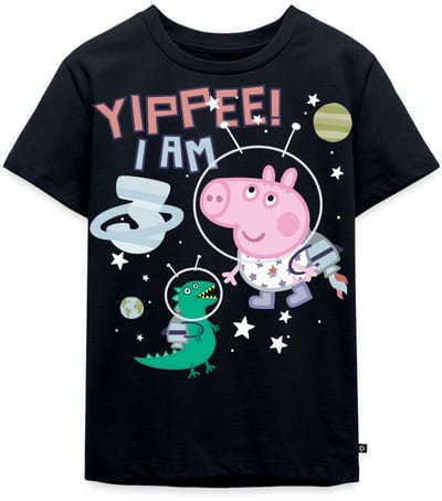 Peppa Pig 3e Verjaardag Schorsch Ruimtemissie Premium T Shirt Kinderen