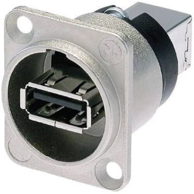 Neutrik NAUSB-W NAUSB-W Omkeerbare USB-adapter 2.0 Bus, inbouw Doorvoer 1 stuk(s)
