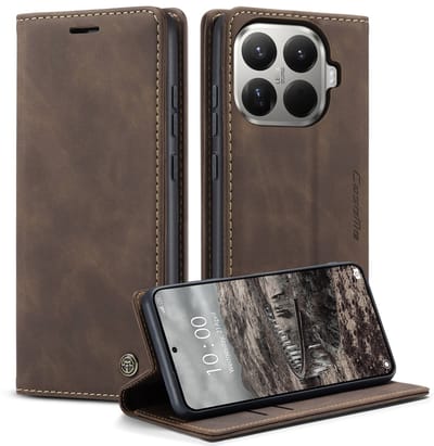 CaseMe Hoesje - Geschikt voor Xiaomi 15T Pro Hoesje - CaseMe 013 Book Case - Donkerbruin