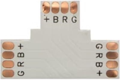 Velleman FLEXIBELE PCB CONNECTOR - T-VORM - 10 mm - RGB KLEUR
