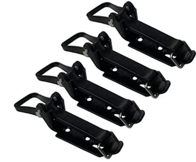 Schephouder Bezemhouder Bijlhouder 80 mm - 4 Stuks voor Ladingbeveiliging - Zwart