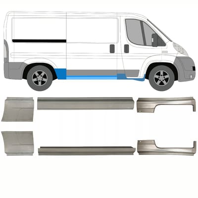 Reparatiepaneel dorpel + achterspatbord voor Fiat Ducato 2006-2025
