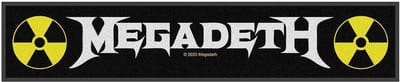 Megadeth Patch - Megadeth Logo - voor Geen - zwart-wit-geel