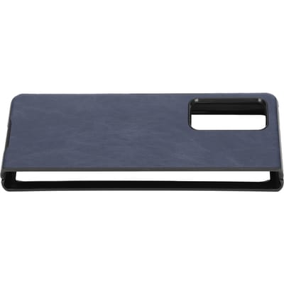 Leren Hoesje Cover voor Samsung Galaxy Z Fold 2 Schokbestendig Telefoon Beschermhoes Shell blauw