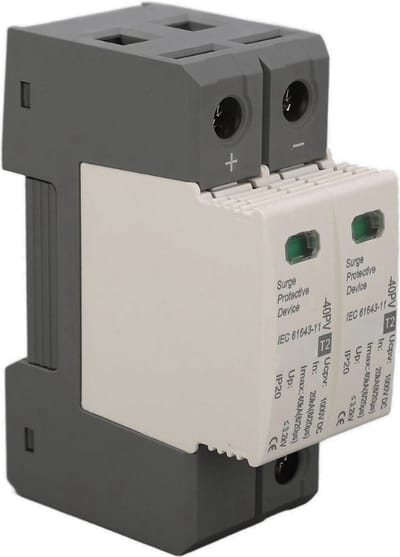 Thuys – Overspanningsbeveiligingsapparaat 1000V DC – 2P PV Afleider 20 – 40KA – Fotovoltaïsche Spanningsbeveiliging