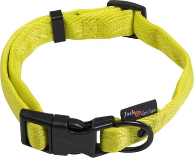 Jack And Vanilla - Halsbanden - Jv Comfort Tube Nylon Hondenhalsband Geel-xs 12mmx16-24cm Hocco3025 - 228787