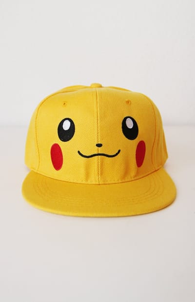 KIMU® Pika Pet Geel - Cap Volwassenen Katoen - Snapback Baseball Flat Sport Zomer Dames Heren Katoenen Zomerpet Gele Hamster Cavia Festival