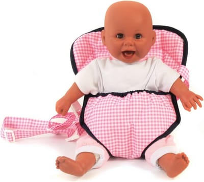 Poppen Draagband - Draagriem Poppen - Poppen Vervoeren - Verstelbare Band - 34.6 x 26 x 4.4 cm - Roze