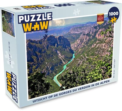 Puzzel Uitzicht op de Gorges du Verdon in de Alpen - Legpuzzel - Puzzel 1000 stukjes volwassenen