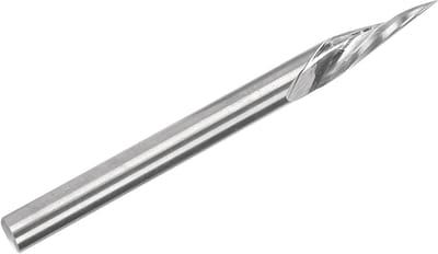 Graveergereedschap Frezen - V-punt Router Bit - Houtbewerking Carving - Fijn Gepolijst - 3.175x20x0.1x40mm - Zilver