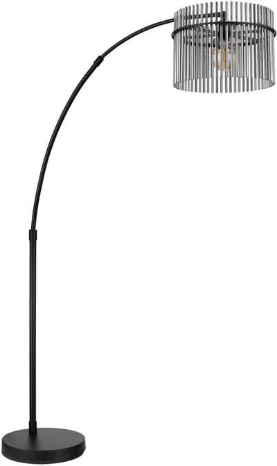 Globo - tafellamp - GORLEY - zwart - glas - booglamp - E27 - 15698S1