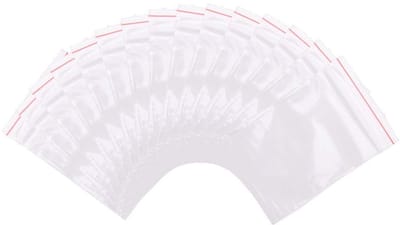 Dailygoody - Clear Zip Lock Bags - 500 Stuks - Voor Kleine Items - 7x5cm - Plastic - Zipper Sluiting - Geschikt voor Verpakking - Wit