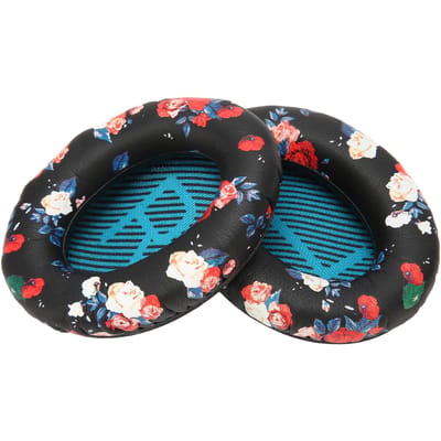 Hoofdtelefoon Oorkussens Zacht Eiwitleer Memory Foam Vervanging Print Oorkussens voor QC35 QC25 blauw