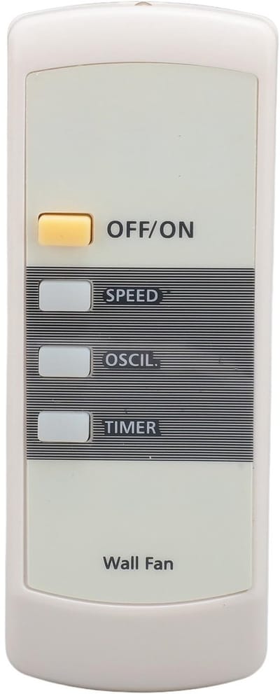Dailygoody - Ventilator Afstandsbediening - Universeel en Lichtgewicht - Batterij Aangedreven - Ideaal als Vervanging - Geschikt voor Wandventilatoren