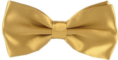 Fako Fashion - Vlinderstrik - Vlinderdas - Strik - Satijn - Voorgestrikt - 12.5cm - Goudkleurig