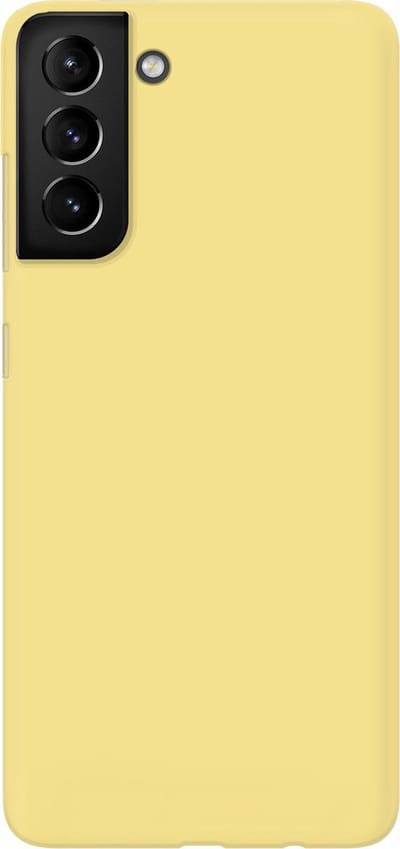 ShieldCase pantone siliconen Hoesje geschikt voor Samsung Galaxy S21 Plus - in meerdere kleuren verkrijgbaar - kwalitatieve backcover - optimale bescherming - geel