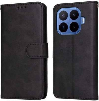 Coverup Hoesje - Geschikt voor Xiaomi 17T Pro Hoesje - Coverup Book Case - Zwart