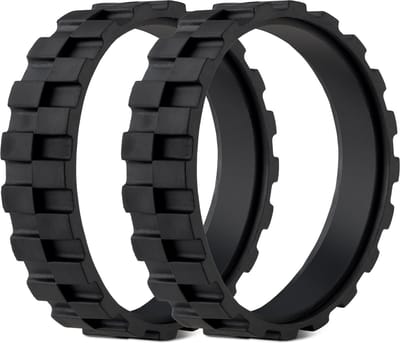 kwmobile 2x banden voor robotstofzuigerwielen - geschikt voor iRobot Roomba 500/600/700/800/900/i/e/s series - Vervangingsset bandjes set van 2