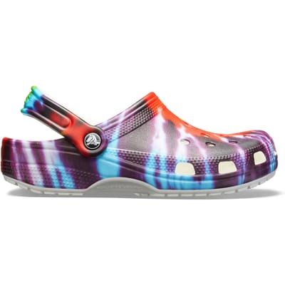 Crocs classic tie dye graphic clog