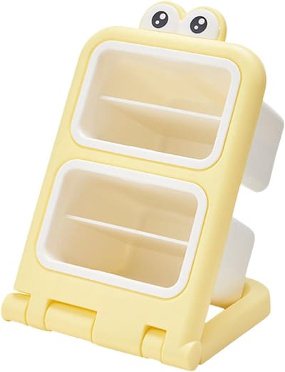 Bureau Organizer - Potloodhouder Pennenbak - Bureau Opruimen - Schattig Cartoon Design - 245 x 143 x 235 cm - Geel