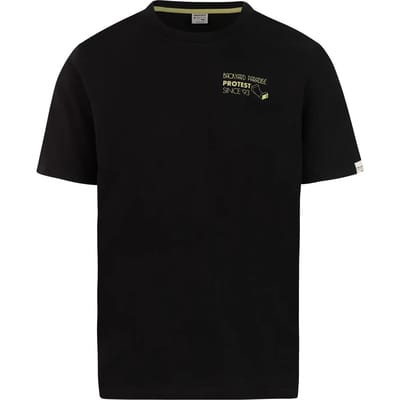 Protest PRTHepple - T-shirt Heren - Korte mouwen - Ronde hals - Normale pasvorm - Zwart