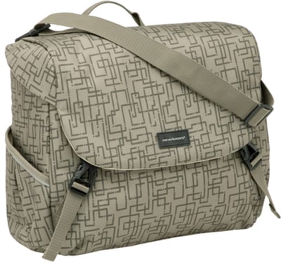 New Looxs Ivy Mondi Joy Single Enkele Fietstas - Afneembaar - 18,5 liter - Walnoot Ivy Grijs/Groen