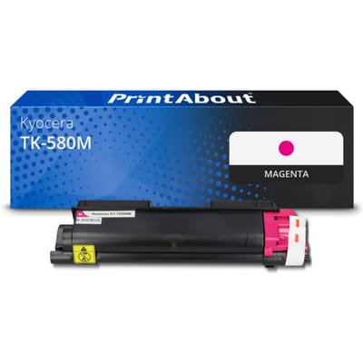 PrintAbout huismerk Toner TK-580M Magenta Geschikt voor Kyocera