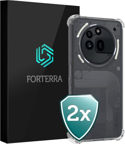 Hoesje 2 Stuks - Geschikt voor Nothing Phone (3a) Pro - Sterk & Shockproof - Back Cover - Siliconen Case - Telefoon Hoes Shock Proof - Transparant