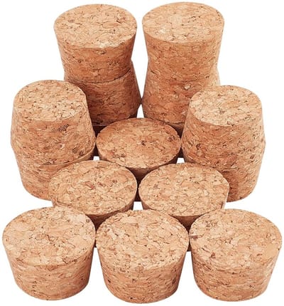 Dailygoods- Kurkstoppen 30 Stuks - Duurzame Houten Wijnflesstop - Kurkpluggen - Doe-Het-Zelf Projecten - 33 x 28 x 20 mm - Ambachtelijke Ervaring - Flesstop