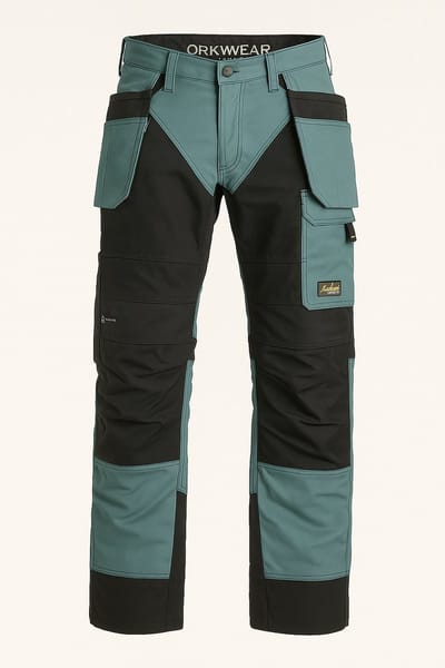 Werkbroek Snickers RuffWork Trousers HP – Petrol/Zwart – Maat 084