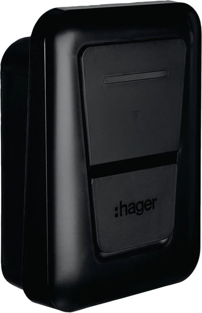 Hager Laadstation Witty Plus 22 kW type 2 stopcontact RFID IP55 IK10 zwart - XVL122S