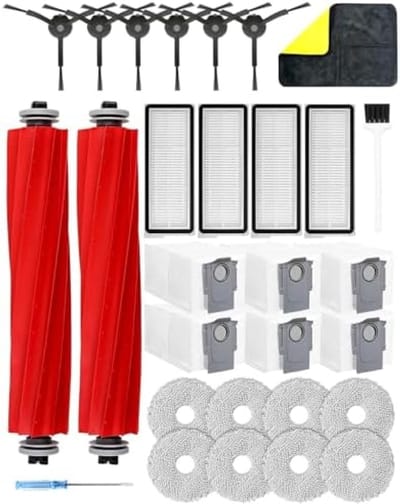 PromoHome 29-delige accessoireset Geschikt voor Roborock Qrevo pro/Qrevo Maxv/Qrevo Plus/Qrevo S "Zwart"