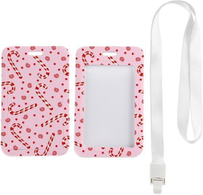 Badgehouder met Lanyard - Naamkaart Beschermer - Kaarten Tonen - Afneembare Clip - 68 x 11 cm - Wit