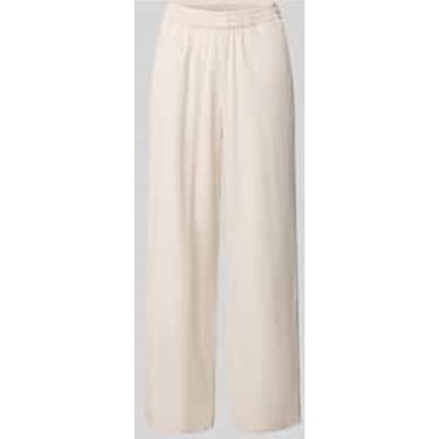wide fit stoffen broek met elastische band model 'Poppy'