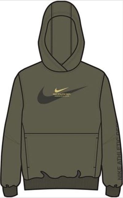 Fleece Po Trui Kinderen Medium Olive M