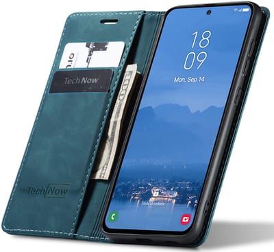 Hoesje geschikt voor Samsung Galaxy S25 - Book Case Leer Slimline Blauw
