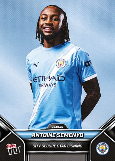 Antoine Semenyo - 2025-26 Manchester City Topps NOW Trading Card