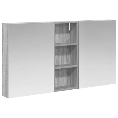 vidaXL - Badkamerkast - set - 3 - st - 130 - x - 14,5 - x - 70 - cm - Bewerkt - hout