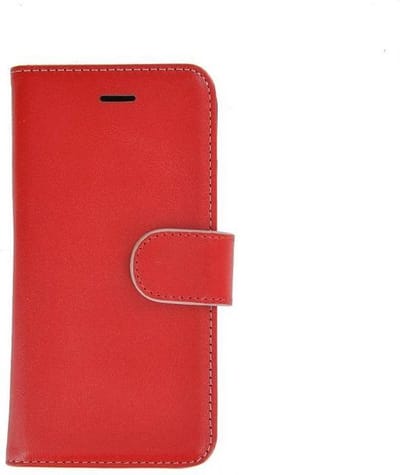 Pearlycase Wallet Bookcase Samsung Galaxy S8 Plus Hoesje Echt Leer Effen Rood(met de handgemaakt)